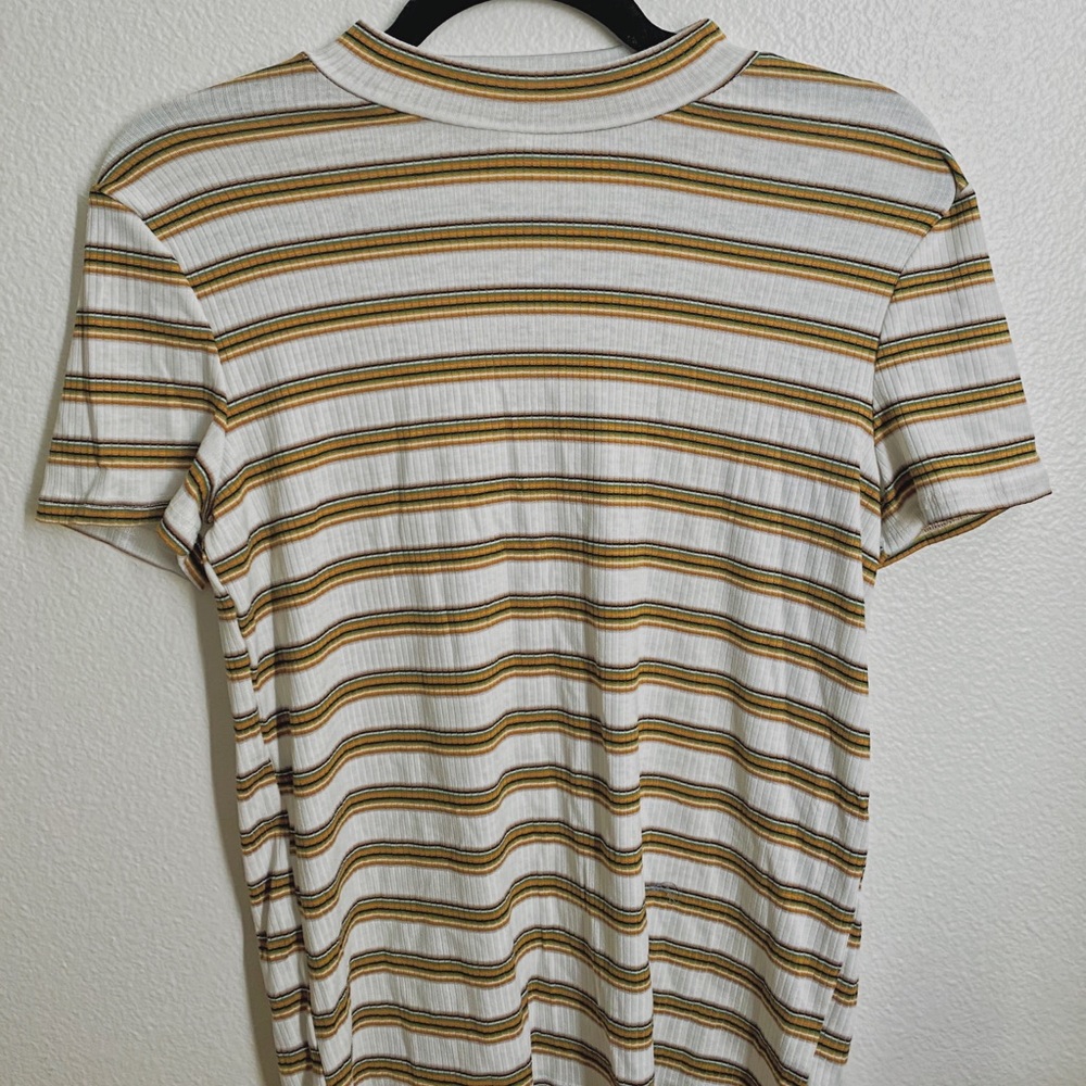 Striped turtle neck shirt